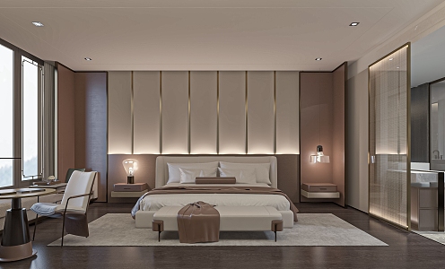 Liang Zhitian The Big Bed Room Hotel & Suites Hotel Standard Room 3d model