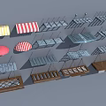Various Stylish Outdoor Awnings With Striped Designs Metal Frames And Wooden Bases