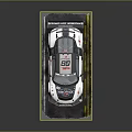 Audi 88 Race Car With Rear Wing And Sponsor Logos On Track