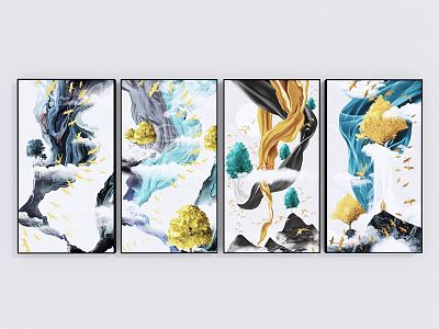 New Chinese Decorative Painting Landscape Decorative Hanging Painting model