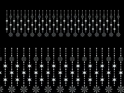 Hanging Decorative Lights With Star And Snowflake Designs For Festive Decoration 3d model
