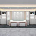 Luxury Jewelry Store Interior With Display Cabinets Watch Exhibits And Marble Floors