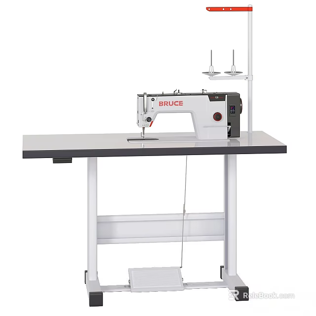 JINSEW Sewing Machine With Worktable And Spools For Home Daily Use 3d model 