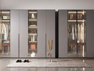 Modern wardrobe 3d model