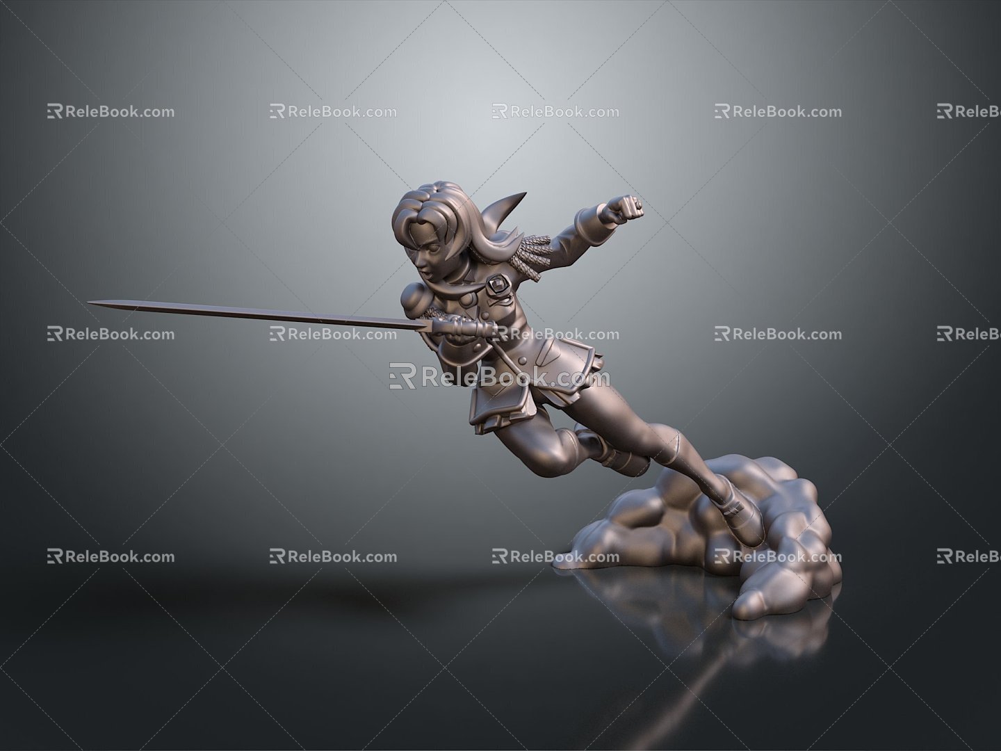 Cosplay Costume COSPLAY Costume Online Games Female Warrior Anime Costume 3d model