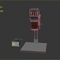 Bench Drill Vertical Drilling Machine Vertical Bench Drilling Machine Tools Hardware Tools Processing Tools Furniture 3d model