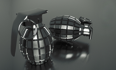 Modern Grenade 3d model