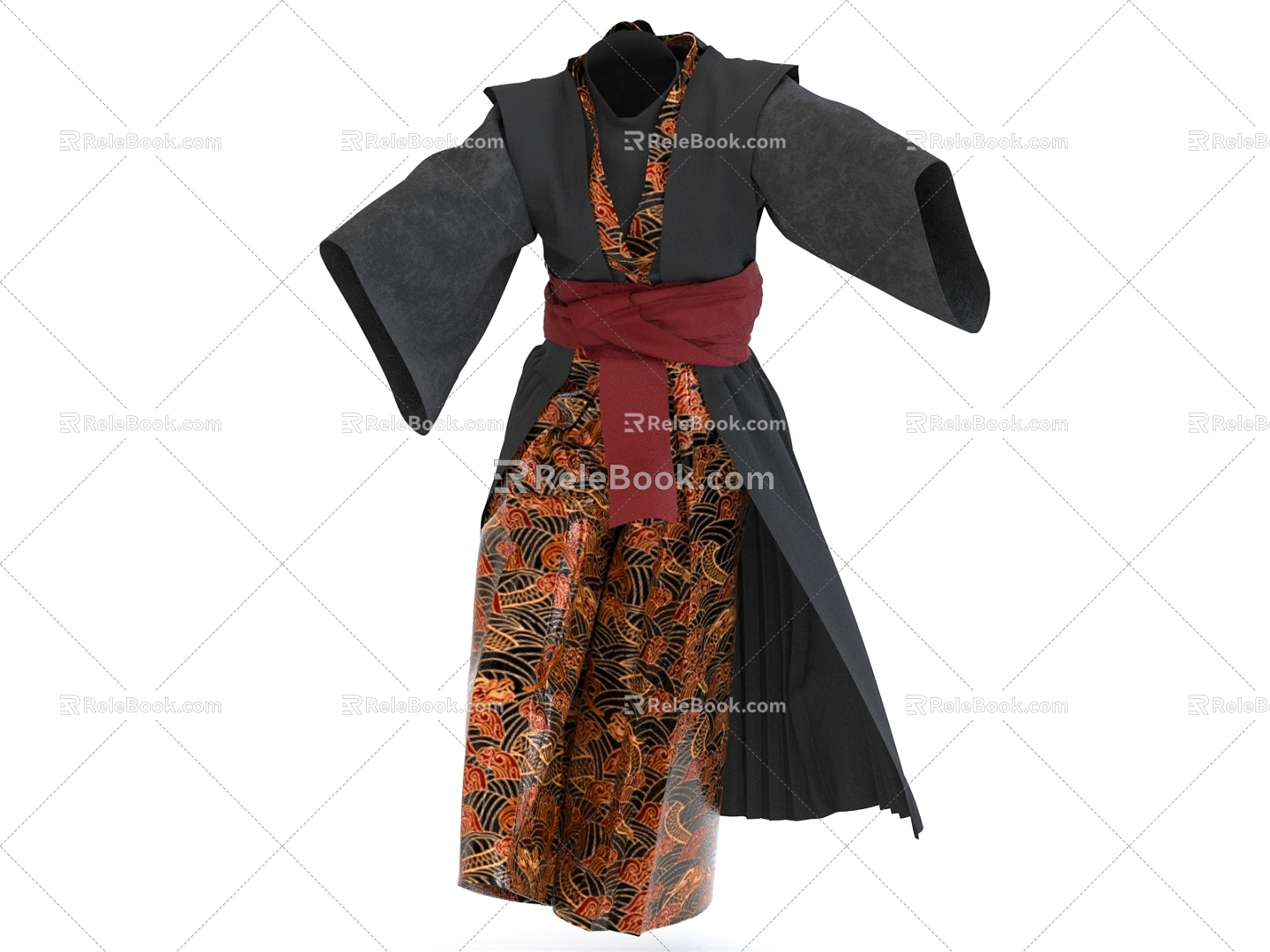 Ancient Samurai Clothes 3d model