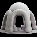 Inflatable Tent Shaped Tent Roadshow Tent Inflatable Sofa Big Tent Arch Tent 3d model