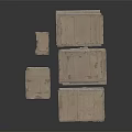 Stacked Papers Of Various Sizes With Textured Surfaces On Black Background