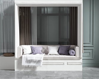 Modern Bay Window 3d model