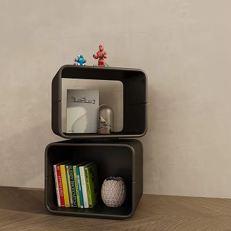 Modern coffee table side cabinet 3d model