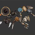 Modern Game Characters Cartoon Characters Virtual Characters Fantasy Characters Magic Characters Virtual Characters Animation Characters 3d model