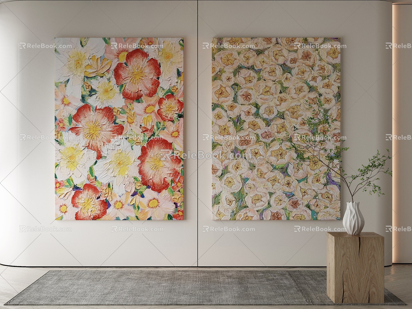 modern decorative painting 3d model