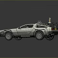 Old White Car With Damaged Body Broken Windows And Roof Time Device