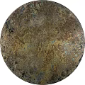 Modern Round Rug With Brown And Blue Abstract Pattern For Home Decor