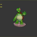 Modern Turtle Cartoon Turtle Snapping Turtle 3d model
