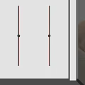 Modern Linear Indoor Wall Lamp With Sleek Metal Frame And Warm LED Light