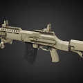 Control of weapons and rifles 3d model