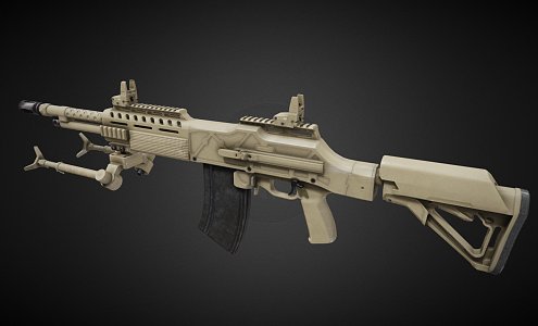 Control of weapons and rifles 3d model