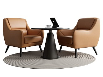 Modern leisure table and chair combination coffee table and chair combination negotiation table and chair combination 3d model