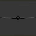 Aerospace Flying Wing Spacecraft Design With Grey Exterior And AN124 Markings