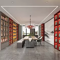 Modern Liquor and Tobacco Store Interior With Shelves of Famous Wines and Cigarettes