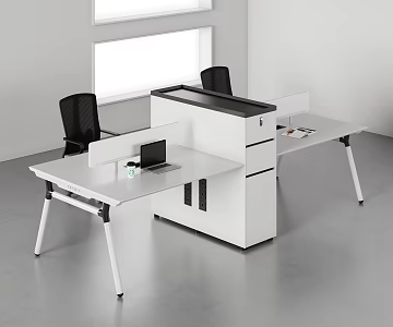 Desk Staff Table 3d model