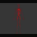 Medical Device 3D Human Vascular System Anatomical Visualization Model with Red Color 3d model