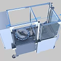 Industrial Equipment With 1700mm Transparent Glass Enclosure And Mechanical Components