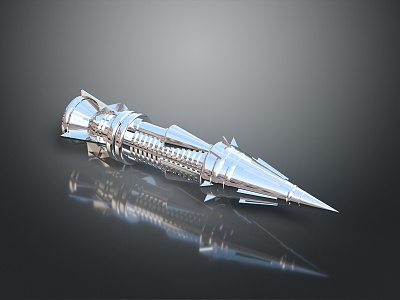 sci-fi rocket sci-fi missile bomb missile airborne missile ship-borne missile cruise missile high altitude bomb 3d model