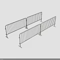 Metal Security Barricades With Steel Frame Construction For Crowd Control And Event Safety