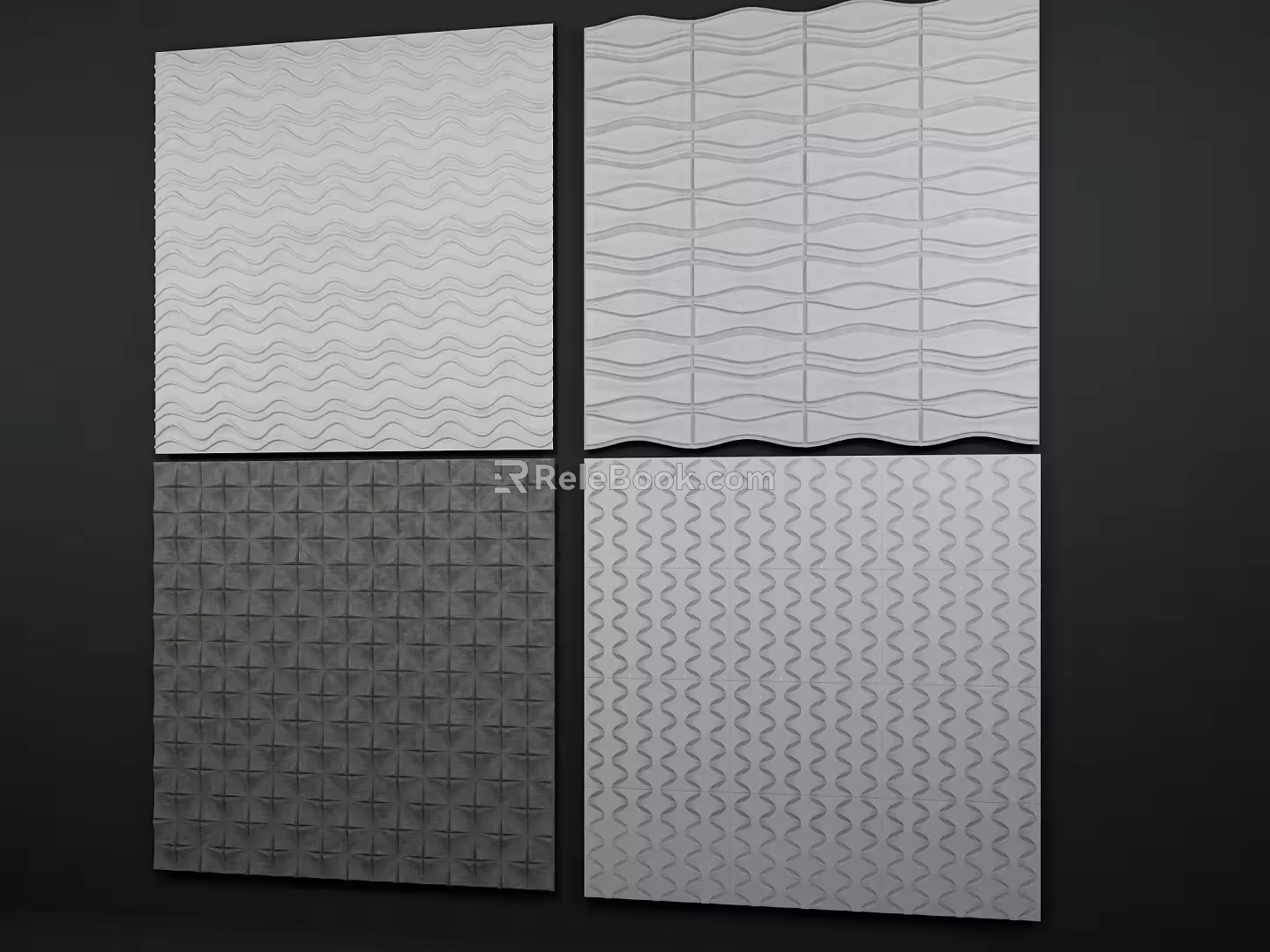 Wall Trim Panel SU Model 3d model
