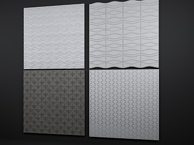 Wall Trim Panel SU Model 3d model