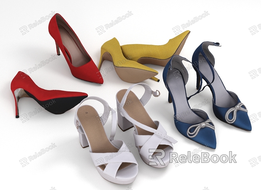 High-heeled shoes women's shoes sundries model