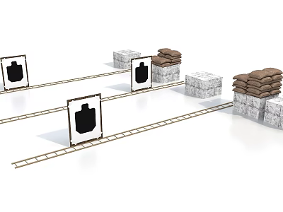 Mobile Range Peace Elite Shooting Arrow Target tencent games Chicken Eating Activity Exhibition Regular Internet Red DP Fashion Beauty Chen 3d model