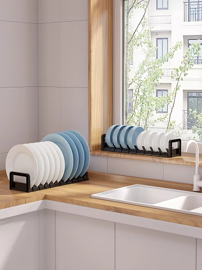 Bathroom Cabinet Rack Stylish Modern Design With Multi Layer Storage For Space Saving Bathroom Organization 3d model