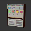 Game Character Themed Soda Vending Machine With Pepsi 7UP Sprite Logos And Dispensers