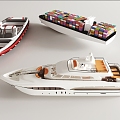 Boat Speedboat Yacht-like Cruise 3d model