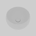 Modern White Round Ceramic Wash Basin With Smooth Surface Design