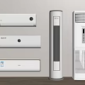 Various Types of Wall Mounted Floor Standing Air Conditioners and Tower Fans