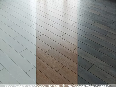 Multitexture Floor Design Featuring Various Color Patterns And Wooden Tile Styles 3d model