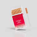 Open Red Cigarette Pack Showing Full Box Of Cigarettes Inside 3d model