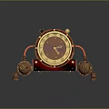 Floor Clock Big Clock Retro Clock Retro Clock Retro Clock Large Clock Pendulum Furnishings 3d model