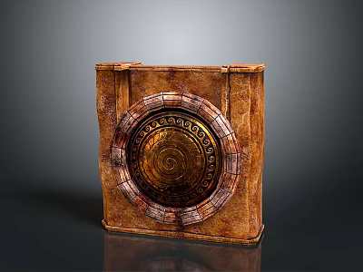 Medieval Shield Ancient Shield Defensive Weapon Ancient Shield Iron Shield Protective Shield Wooden Shield 3d model