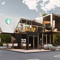 modern container 3d model