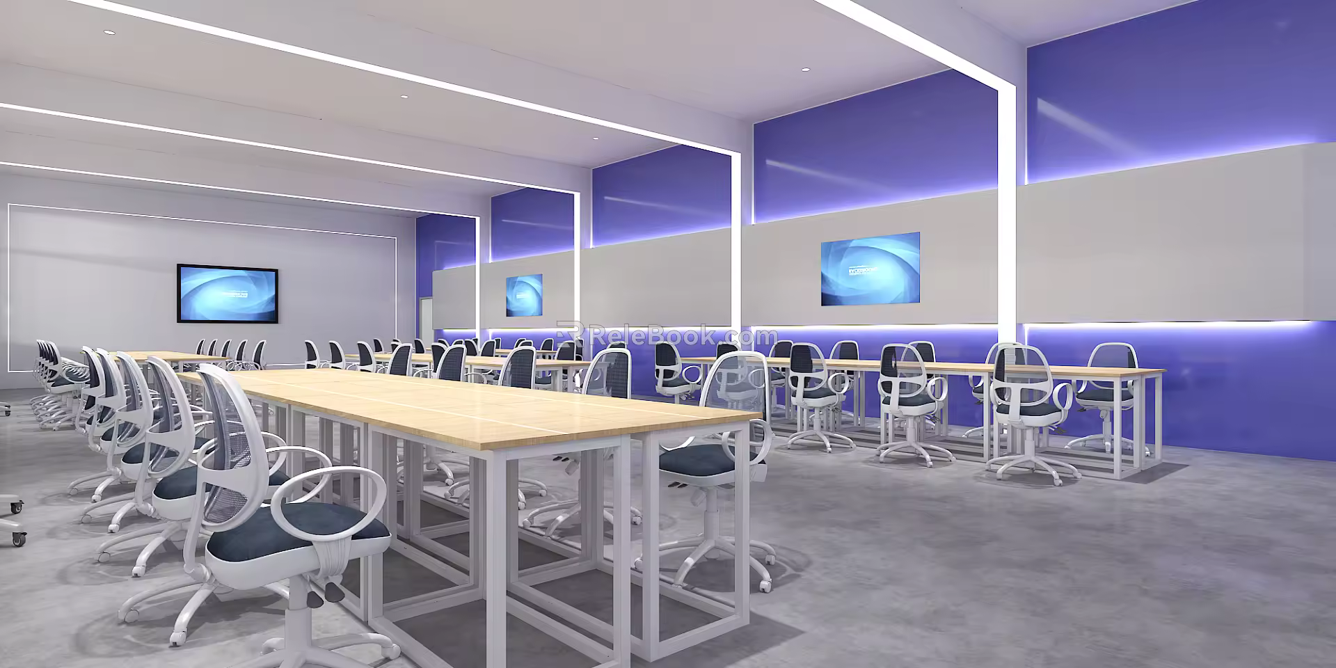 Modern Classroom Professional Classroom Modern Classroom Virtual Simulation Classroom Computer Classroom Robot Classroom Special 3d model