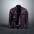 Modern Jacket Leather Jacket Fashion Jacket Casual Jacket 3d model