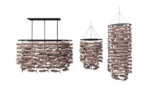 Nordic chandelier 3d model