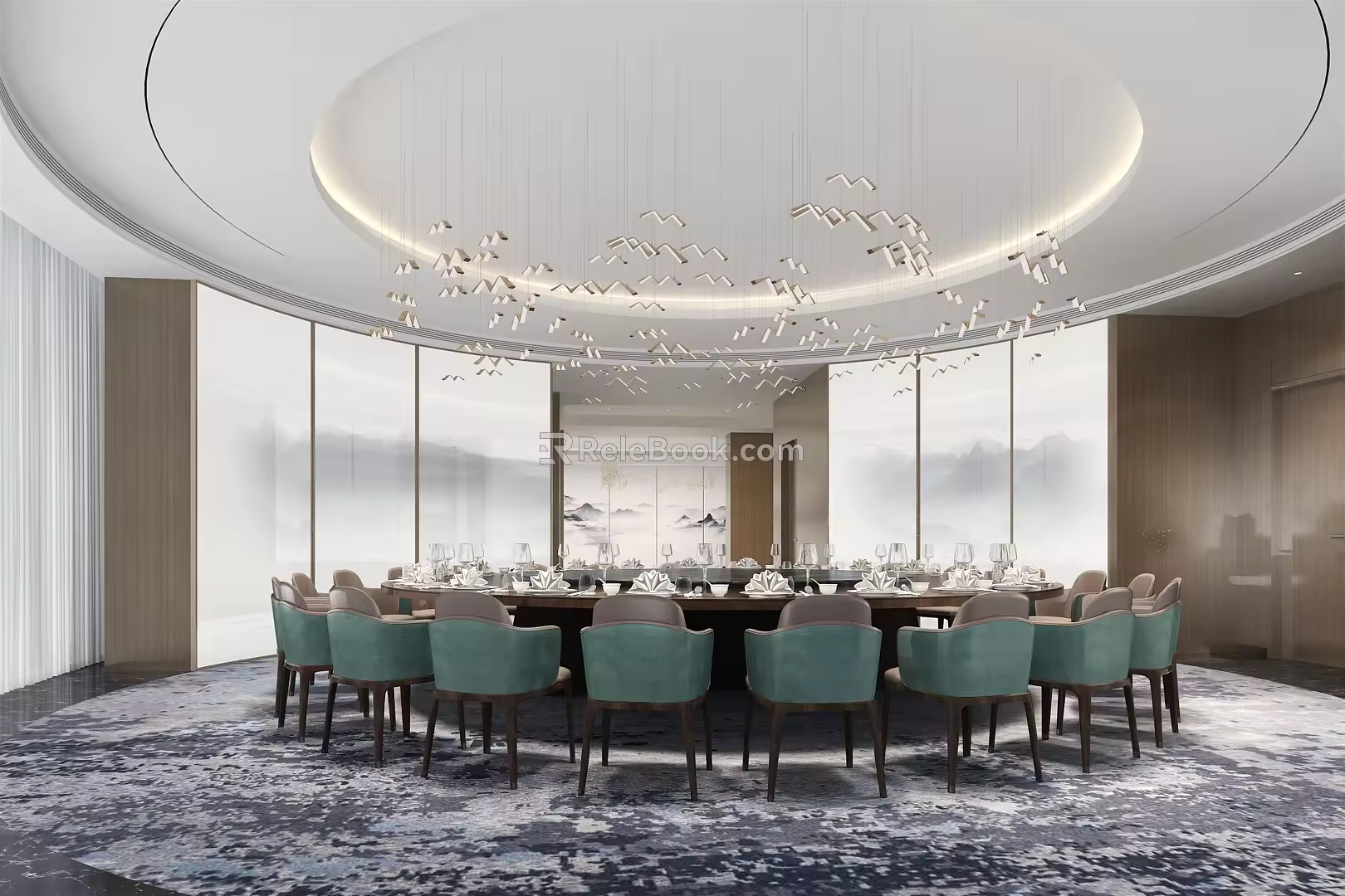 New Chinese-style private room 3d model